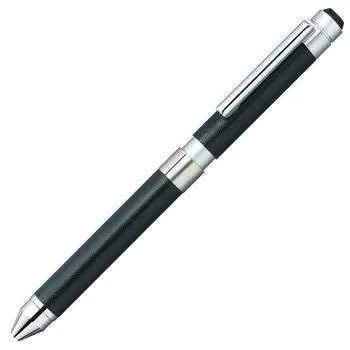 Ручка Zebra Shabo X CL5 Кожаная черная Многофункциональная SB15-LBK чёрный