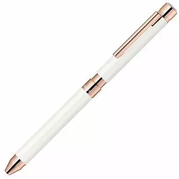 Ручка Zebra ShaboX SL6 кожаная белая многофункциональная SB36-LW белый