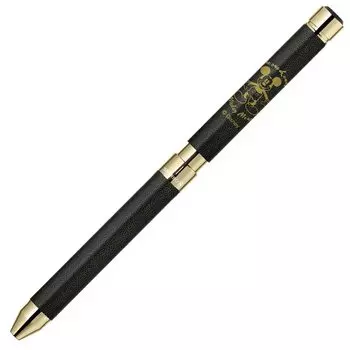 Ручка Zebra Sharbo X SL6 Disney Mickey с кожаным черным стержнем, многофункциональная SB36-DSMC-BK-AZ