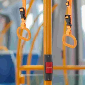 Ручки безопасности для спинки сиденья автомобиля Burliness Ручка безопасности Ремень для поручня автомобиля Вспомогательный поручень для автобуса серый