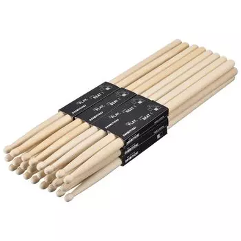 Ручки для барабанных палочек из клена uxcell 7A Классические барабанные палочки Щепа для ударных инструментов мм x 39 см 12 пар Нескользящие 13,5