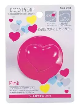 Ручки для кастрюль Pearl Metal ECO Profit Heart розовые C-8462