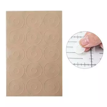 Ручки для линеек Нескользящие ручки Кольца с клеевой основой Настоящие ручки Простые в использовании линейки для квилтинга Шаблоны для квилтинга Швейные линейки