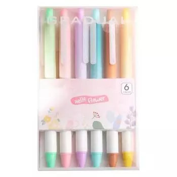 Ручки для письма, практичный пресс-дизайн, сменный стержень, офисная ручка для подписи, студенческие канцелярские принадлежности Kawaii, гель, школьные принадлежности