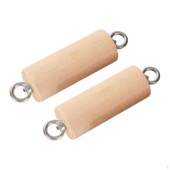 Ручки для подтягивания, захваты для рук, противоскользящая деревянная ручка для силовых тренировок запястий