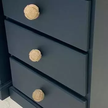 Ручки для ящиков джутовые с узлом