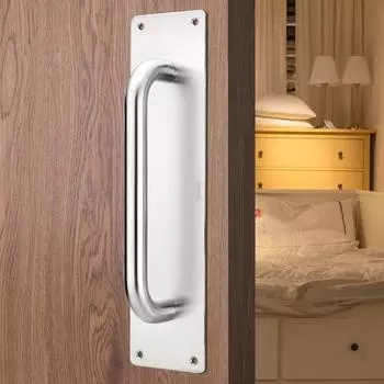 Ручки для раздвижных дверей амбара, внутренняя дверная ручка из нержавеющей стали, ручки для шкафов, фурнитура для шкафов, кухонные ящики серебряный