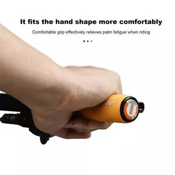 Ручки для руля MTB Чехлы на руль горного велосипеда Супер мягкие высокоэластичные амортизирующие утолщенные нескользящие велосипедные ручки красный