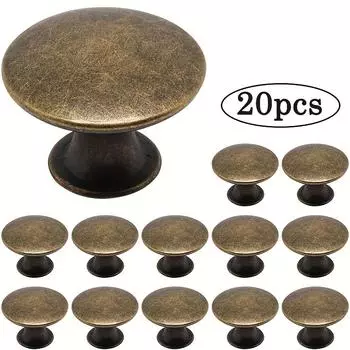 Ручки для шкафов из цинкового сплава - 12/20 штук с винтами двойного размера, идеально подходят для кухонных шкафов, ящиков и дверец шкафов 2pc