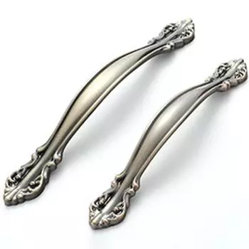 Ручки для вытягивания дверей кухонного шкафа, винтажные ручки в европейском стиле из алюминиевого сплава BRZ-128