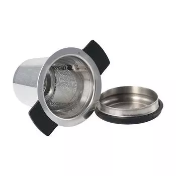 Ручки Фильтры для чая для чайника, чашки с крышкой Ситечко для чая Чайная утварь Заварник для чая Кофейная воронка red lid