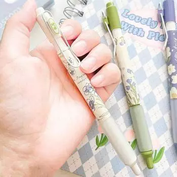 Ручки гелевые аниме-мультфильмы Back To School Cute Pen 0,5 мм черные чернила быстросохнущие Pres 1pcs