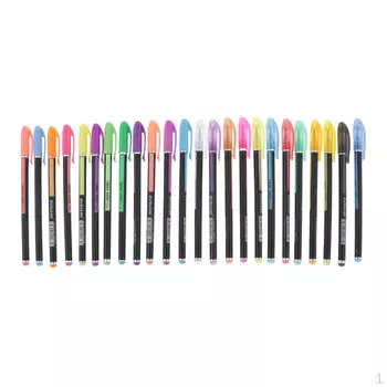 Ручки - Красочные ручки с блестками - Художественный гель для детей. Раскраски для взрослых, декоративно-прикладное искусство, поздравления. 12 colors