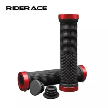 Ручки руля для горного велосипеда Эргономичные противоскользящие резиновые прочные велосипедные ручки Сверхлегкие запирающиеся крышки ручек для горного велосипеда белый