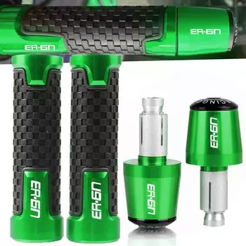 Ручки руля с ЧПУ 7/8 дюйма, 22 мм, ручки для KAWASAKI NINJA650R ER6N ER6 B ER 6N 2006 2007 2008 ER 6N, слайдер красный