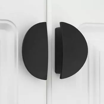 Ручки-рычаги 80 мм x 37 мм x 20 мм латунная золотая ручка для ящика полумесяца кухонный шкаф пространство алюминий абсолютно новый