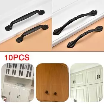 Ручки шкафа из твердого алюминиевого сплава, кухонный шкаф, ручки для выдвижных ящиков, фурнитура для мебельных ручек