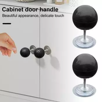 Ручки шкафа в европейском стиле Ручки ярких цветов Простая круглая ручка с выключателем света 2 размеров Кухонная фурнитура для ящика шкафа Кухонный шкаф S красный