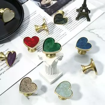 Ручки-скобы для дверей с одним отверстием Современные ручки для ящиков Минималистская ручка для шкафа Гардероб copper