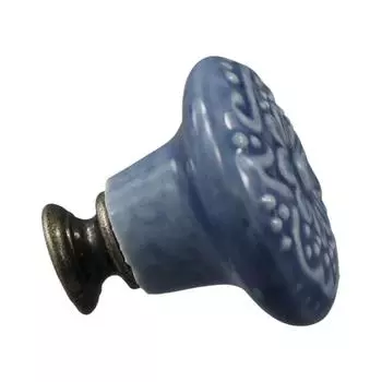 Ручки-скобы Керамическая ручка Цветочная поверхность Ручки для ящиков Рельефная дверная ручка Мебель розовый