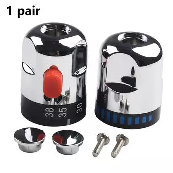 Ручки управления вкл/выкл Душ Серебряные краны Термостатическое управление водой