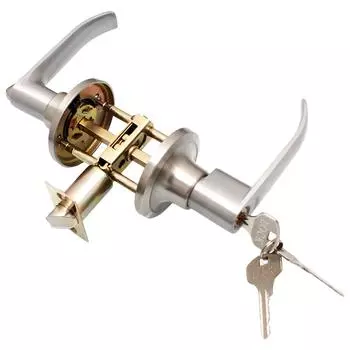 Ручки входной двери из нержавеющей стали, внутренний рычажный замок для входной двери спальни