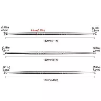 Ручная акупунктурная ручка из нержавеющей стали, инструмент для глубокого массажа тканей, инструмент для снятия боли и массажа триггерных точек для расслабления тела L