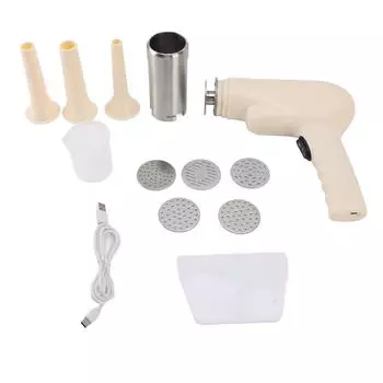 Ручная электрическая машина для приготовления макарон, эффективная многофункциональная портативная автоматическая машина для приготовления лапши из нержавеющей стали Noodle Maker