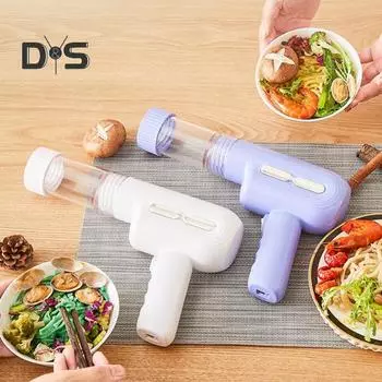 Ручная электрическая машина для приготовления пасты, беспроводная машина для приготовления лапши для спагетти, рамэн, домашняя машина для наполнения колбасок, прессование и резка теста с 5 формовками белый