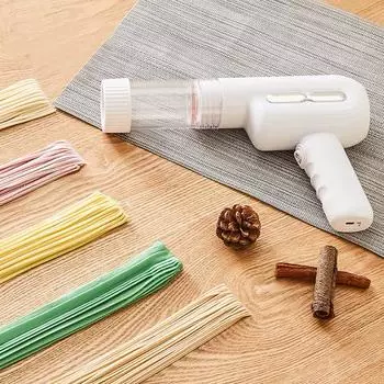 Ручная электрическая машина для приготовления пасты, беспроводная машина для приготовления лапши для спагетти, рамен, домашняя машина для наполнения колбасок, прессование и резка теста белый