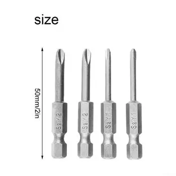 Ручная электрическая отвертка 50 мм, серебристая