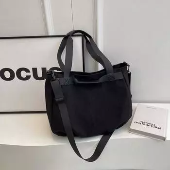 Ручная большая вместительная повседневная сумка-тоут для женщин, летняя сумка на одно плечо для работы и поездок, простая и универсальная, трендовая