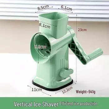 Ручная бритва для льда: Компактный, неэлектрический аппарат для приготовления пушистого льда для домашнего использования или для торговой точки.