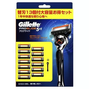 Ручная бритва Gillette Proglide Flex Ball с 13 сменными лезвиями чёрный