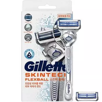 Ручная бритва Gillette Skintech Flexball, набор из 2 шт., ручка + лезвие, 1 шт., 1 комплект