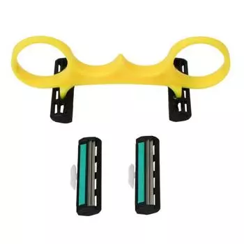 Ручная быстрая бритва для головы для стрижки налысо с 4 лезвиями, эргономичный триммер с ручным приводом для мужской кожи головы, бороды, тела, груминга, дорожный набор для стрижки Sets