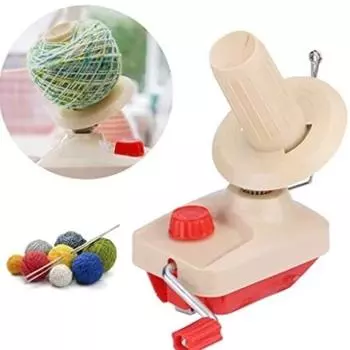 Ручная бытовая небольшая машина для намотки пряжи, инструмент для намотки зонтика и ткачества One Size красный