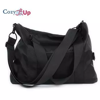 Ручная дорожная сумка для мужских деловых поездок, сумка для багажа большой вместимости, легкая сумка через плечо для отдыха на короткие расстояния 43X31X15CM чёрный