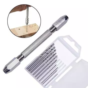 Ручная дрель, бесключевой патрон, спиральная дрель с фиксированным сиденьем, ювелирные инструменты для сверления из смолы as the picture