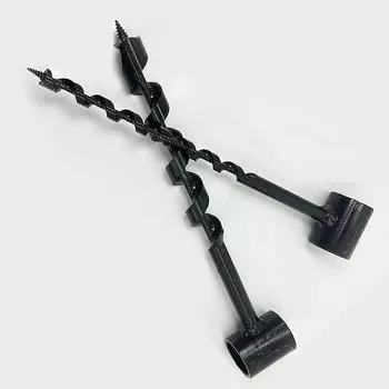 Ручная дрель для выживания на открытом воздухе Ручная дрель из углеродистой стали Саморез для дерева Инструмент для перфорации Портативный инструмент для выживания на кемпинге