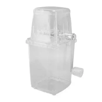 Ручная дробилка для льда, маленькая портативная бритва, ручная машина для производства снежных конусов для дома, прозрачная чистый