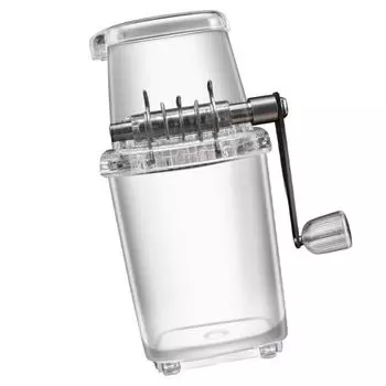 Ручная дробилка для льда Машина для приготовления снежных конусов Обеденная кухня Блендер Вечеринка Кемпинг Пикник Холодные напитки Бритва серый