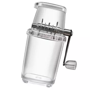 Ручная дробилка для льда Машина для приготовления снежных конусов Обеденная кухня Блендер Вечеринка Кемпинг Пикник Холодные напитки Бритва серый