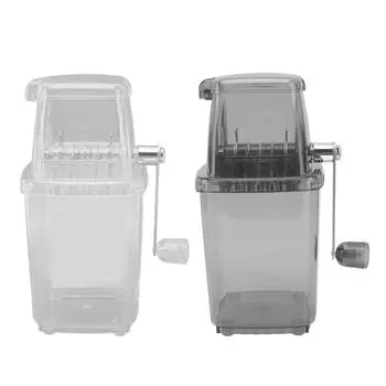 Ручная дробилка льда, небольшая портативная бритва, ручная машина для снега для дома Transparent