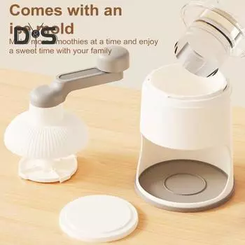 Ручная дробилка льда, вращающаяся ручка, лезвия из нержавеющей стали, многофункциональная машина для приготовления слякоти, снежный конус, бритый льдогенератор, все необходимое для кухонного бара жёлтый