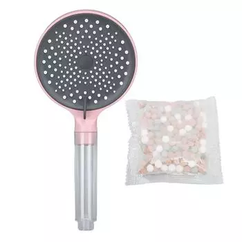 Ручная душевая лейка АБС Высокое давление 3 функции Насадка-распылитель для душа для ванной для замены розовый