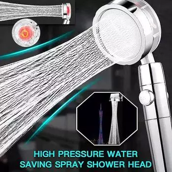 Ручная душевая насадка высокого давления с переключателем паузы ВКЛ/ВЫКЛ. Поворот на 360 градусов. Душевая насадка с дождевой насадкой. Ручная массажная насадка для душа под давлением.