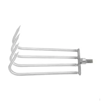 Ручная головка граблей для рыбалки и водоемов, портативный инструмент для прополки пруда и садоводства Eight Tines