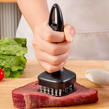 Ручная игла для нежного мяса из нержавеющей стали, многофункциональная кухонная ручная игла для стейков, молоток для мяса с сломанными сухожилиями белый