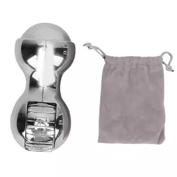 Ручная игрушка для снятия стресса из алюминиевого сплава, двухсторонняя вращающаяся настольная игрушка для пальцев, зеркальный блеск